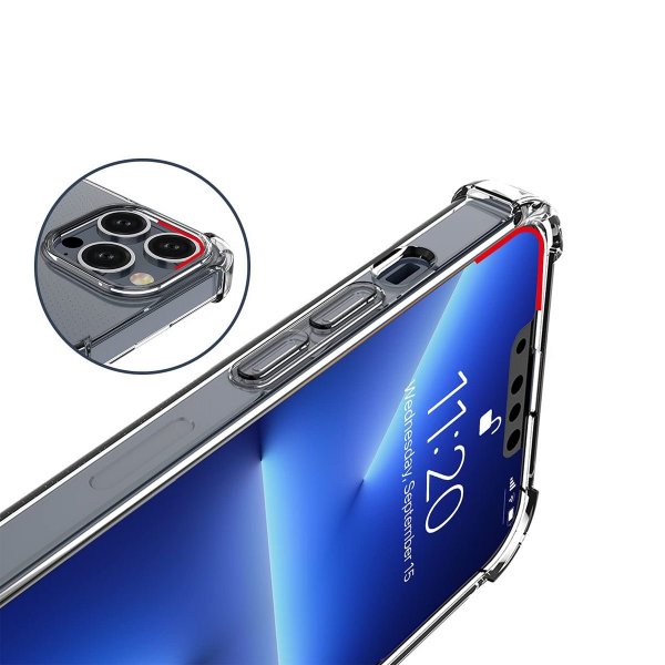 Rvelon iPhone 13 Pro Cover TPU Transparent