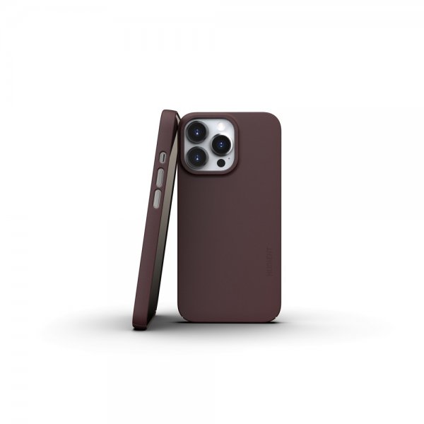 Nudient iPhone 13 Pro Tyndt Cover V3 MagSafe Sangria Rød