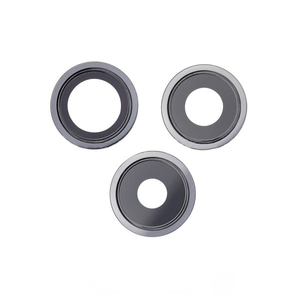 iPhone 13 Pro/13 Pro Max Kameralinse med Ramme - Grafit