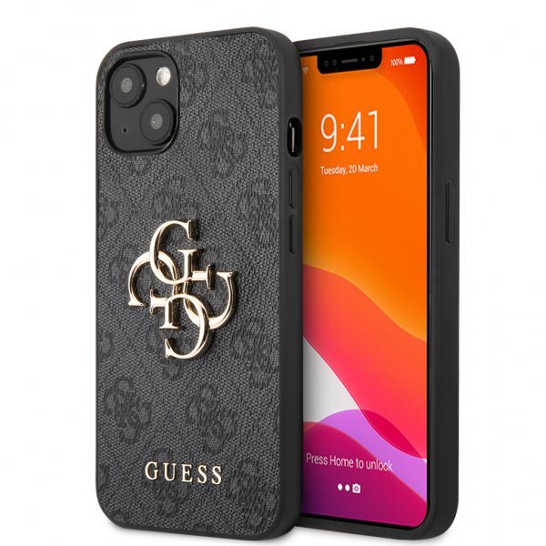 Guess iPhone 13 Cover Big Logo Grå