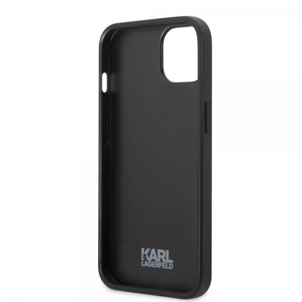 Karl Lagerfeld iPhone 13 Cover Flower Monogram Iconic Patch Grå