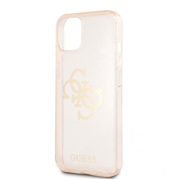 Guess iPhone 13 Cover Full Glitter Guld