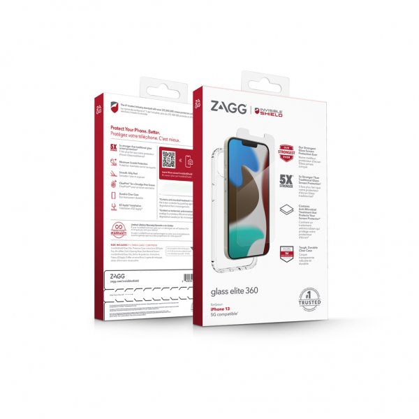 ZAGG InvisibleShield iPhone 13 Cover med skærmbeskyttelse Glass Elite 360