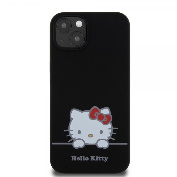 Hello Kitty iPhone 13 Cover Liquid Silikone Sort