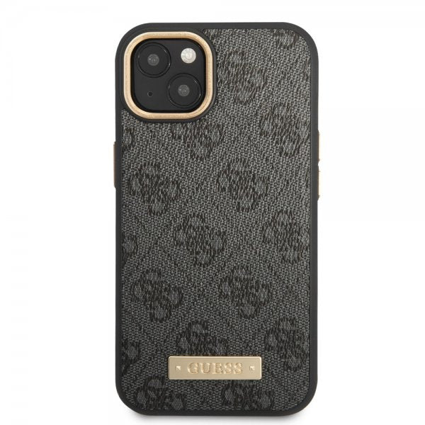 Guess iPhone 13 Cover Metal Plate Logo MagSafe Sort