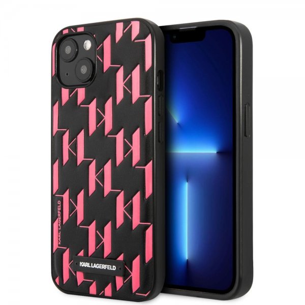 Karl Lagerfeld iPhone 13 Cover Monogram Pattern Rosa
