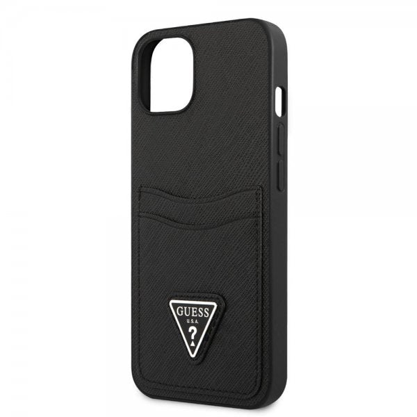 Guess iPhone 13 Cover Saffiano Double Cardslot Sort
