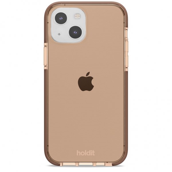 Holdit iPhone 13 Cover Seethru Dark Brown