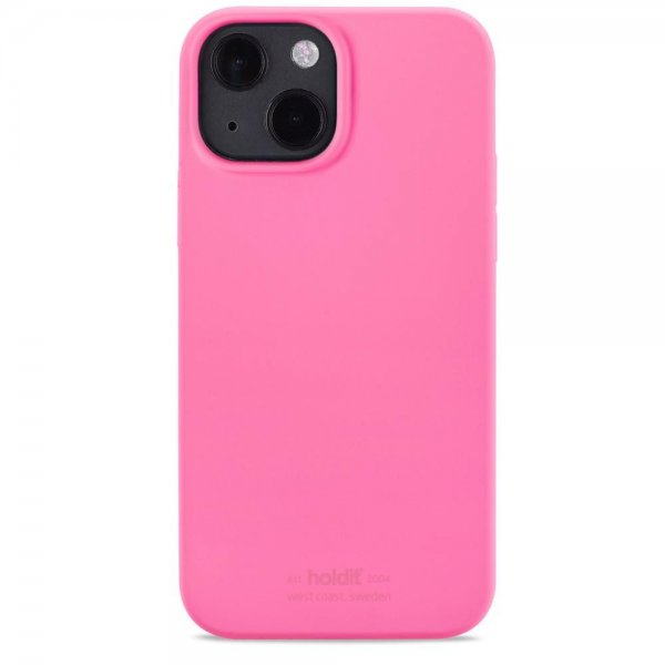holdit iPhone 13 Cover Silikone Bright Pink