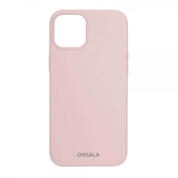 Onsala iPhone 13 Cover Silikone Sand Pink