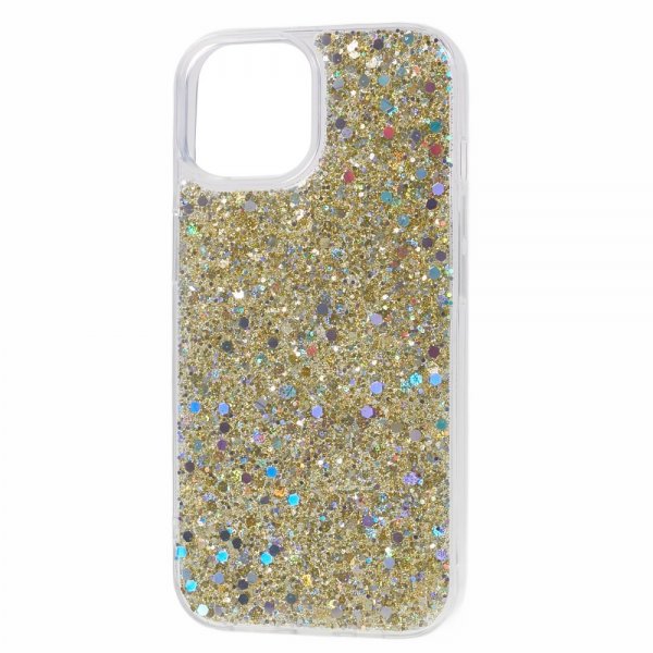 Nordic Covers iPhone 13 Cover Sparkle Series Citrine Gold
