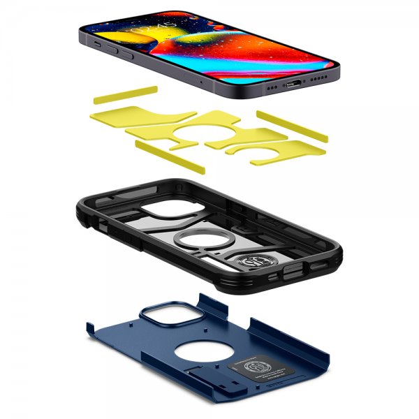 Spigen iPhone 13 Cover Tough Armor Navy Blue