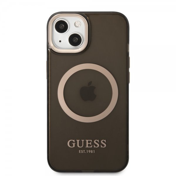 Guess iPhone 13 Cover Translucent MagSafe Sort