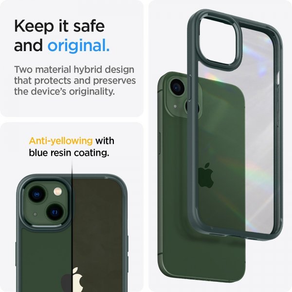 Spigen iPhone 13 Cover Ultra Hybrid Midnight Green