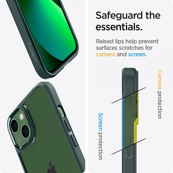 Spigen iPhone 13 Cover Ultra Hybrid Midnight Green