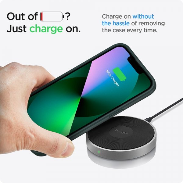 Spigen iPhone 13 Cover Ultra Hybrid Midnight Green