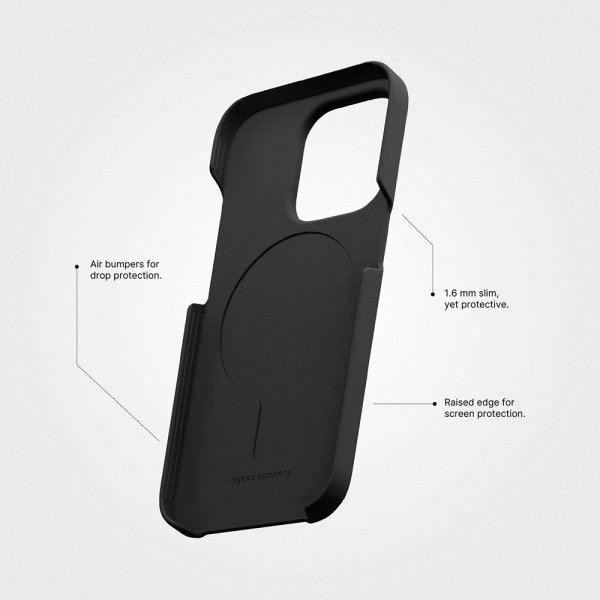 agood company iPhone 13 Cover Växtbaseret Charcoal Sort