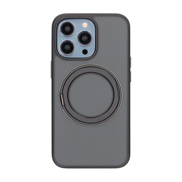 iPhone 13 Pro Max/iPhone 12 Pro Max Cover Roterbar MagSafe Stand Sort
