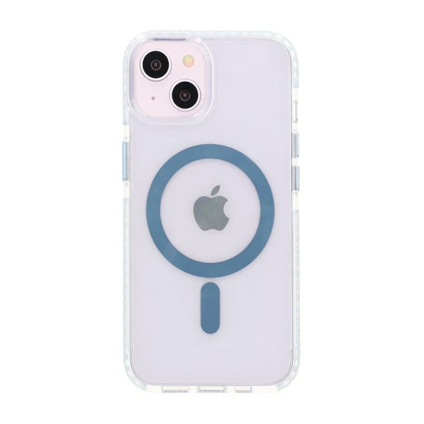 iPhone 13/iPhone 14 Cover Stødresistent MagSafe Blå