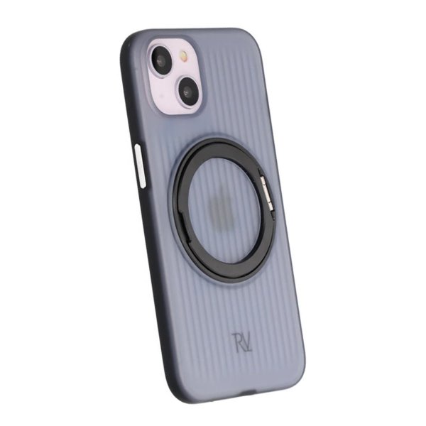 Rvelon iPhone 13/iPhone 14 Cover Roterbart MagSafe Stativ Sort