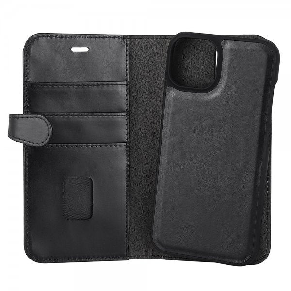 Buffalo iPhone 13/14/15 Etui 2-i-1 Aftagelig Wallet Sort