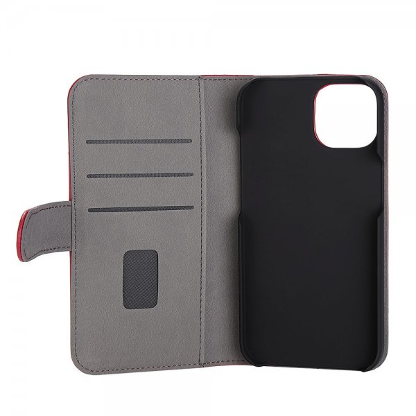 Gear iPhone 13/14/15 Etui med Kortlomme Rød