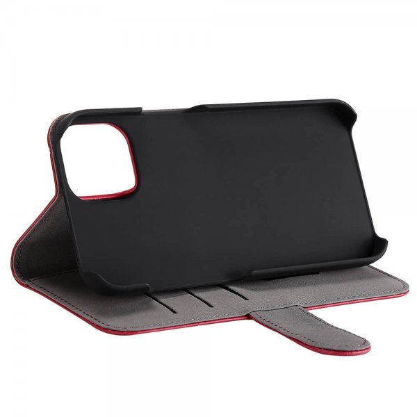 Gear iPhone 13/14/15 Etui med Kortlomme Rød
