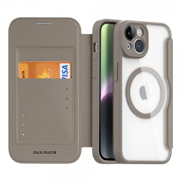 Dux Ducis iPhone 14 Cover Skin X Pro Series MagSafe Khaki
