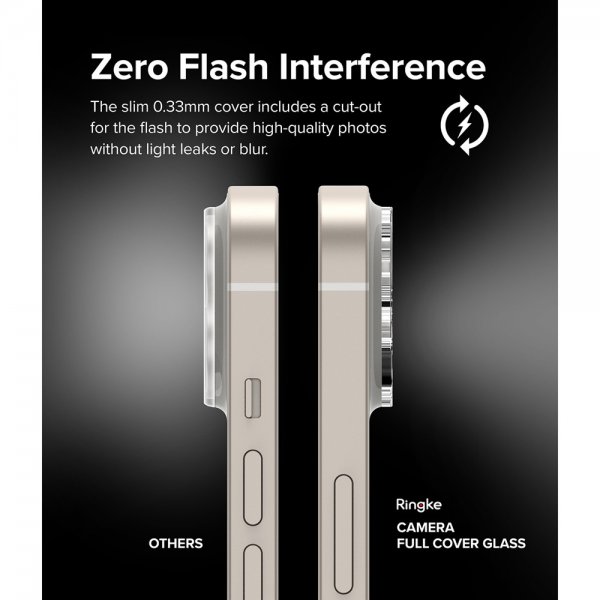 Ringke iPhone 14/iPhone 14 Plus Kamerabeskyttelse Skærmbeskyttelse Glas 2-pak