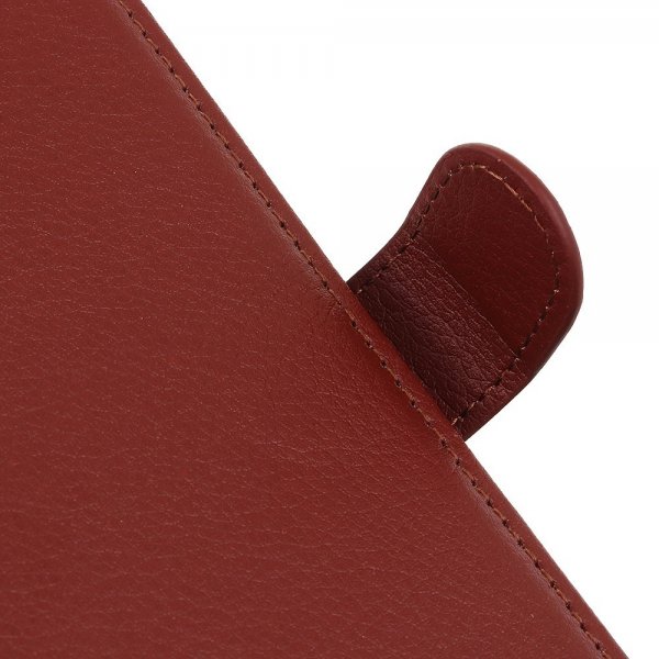 iPhone 14 Plus Cover Litchi Brun
