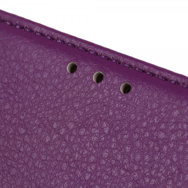 iPhone 14 Plus Cover Litchi Lilla