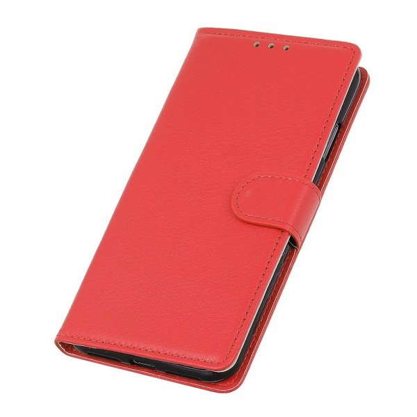 iPhone 14 Plus Cover Litchi Rød