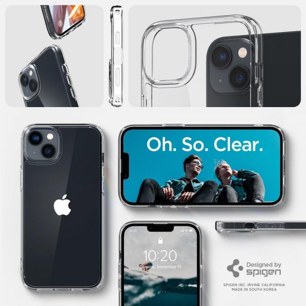 Spigen iPhone 14 Plus Cover Crystal Hybrid Crystal Clear