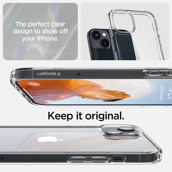 Spigen iPhone 14 Plus Cover Crystal Hybrid Crystal Clear