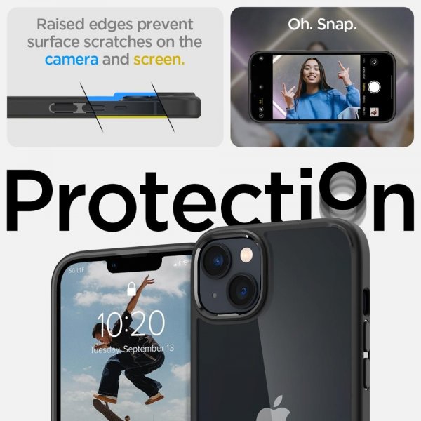Spigen iPhone 14 Plus Cover Crystal Hybrid Matte Black