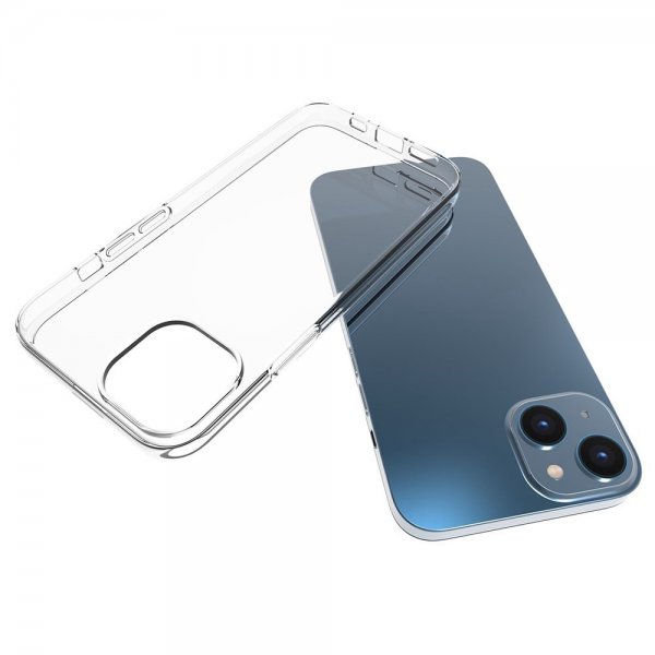 iPhone 14 Plus Cover med forstærkede hjørner Gennemsigtig