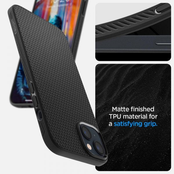 Spigen iPhone 14 Plus Cover Liquid Air Matte Black