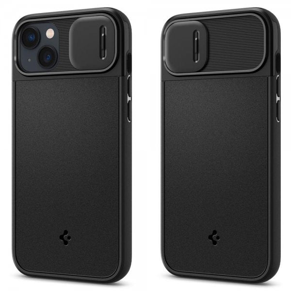 Spigen iPhone 14 Plus Cover Optik Armor MagFit Sort