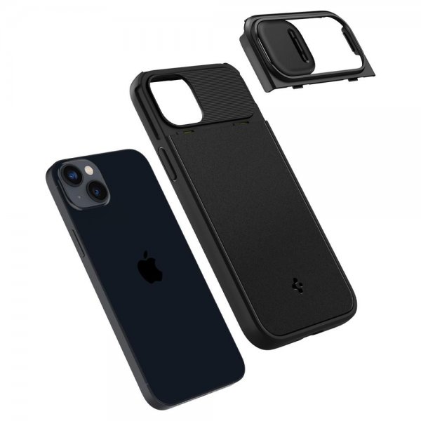 Spigen iPhone 14 Plus Cover Optik Armor MagFit Sort