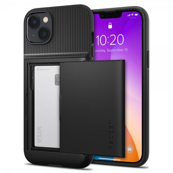 Spigen iPhone 14 Plus Cover Slim Armor CS Sort
