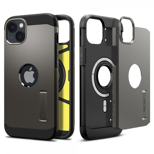 Spigen iPhone 14 Plus Cover Tough Armor MagFit Gunmetal