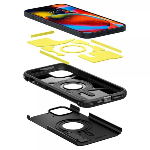 Spigen iPhone 14 Plus Cover Tough Armor MagFit Sort