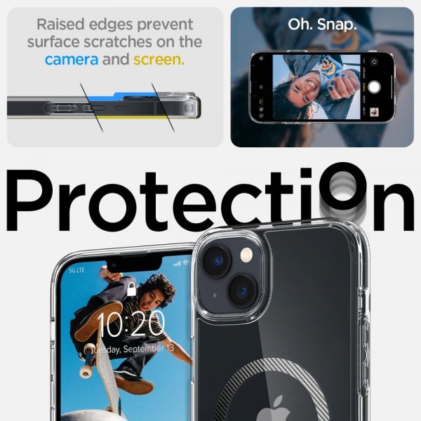 Spigen iPhone 14 Plus Cover Ultra Hybrid MagFit Carbon Fiber