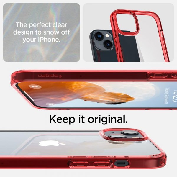 Spigen iPhone 14 Plus Cover Ultra Hybrid Red Crystal
