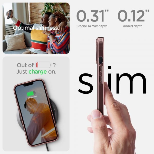Spigen iPhone 14 Plus Cover Ultra Hybrid Rose Crystal