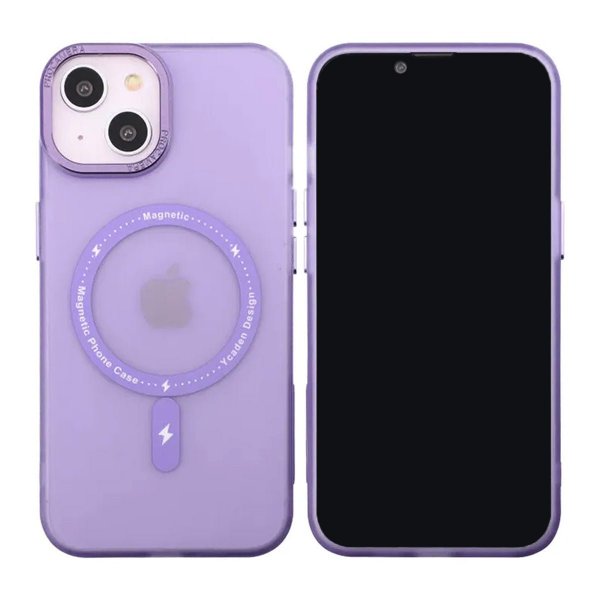 iPhone 14 Cover Kameraramme MagSafe Lilla
