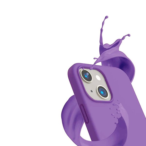 Rvelon iPhone 14 Cover Silikone Lilla