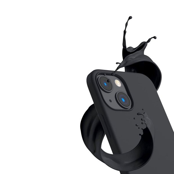 Rvelon iPhone 14 Cover Silikone Sort