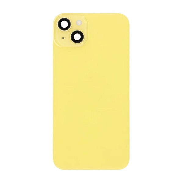 iPhone 14 Plus Bagsideglas Komplet OEM - Gul
