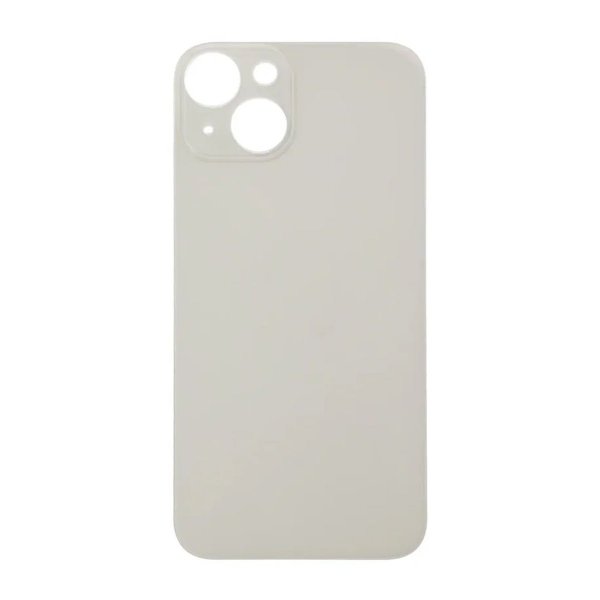 iPhone 14 Plus Bagsideglas med Klæbende Tape - Hvid